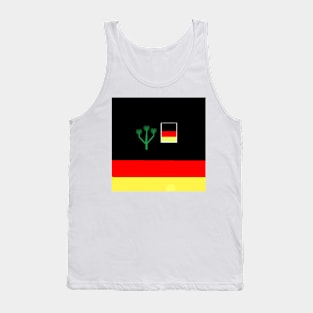 Sporty German Design on White Background Tank Top